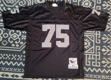New Howie Long Raiders Mitchell & Ness Black 1987 NFL Jersey Size 50 (XL/XXL)