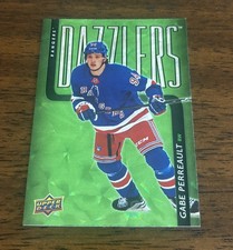GABE PERREAULT 2025-26 UD GREEN DAZZLERS CARD #DZ-53 NY RANGERS 