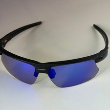 Oakley Bisphaera Sunglasses Matte Black Prizm Blue Lens With Case Sport Golf