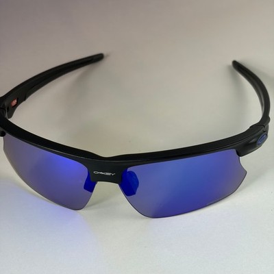 Oakley Bisphaera Sunglasses Matte Black Prizm Blue Lens With Case Sport Golf