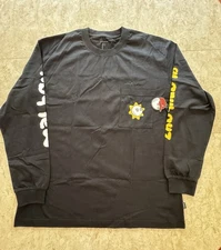 Malbon Golf x Glogang Glory Boyz Chief Keef Black Long Sleeve Tee Sz Large NWT