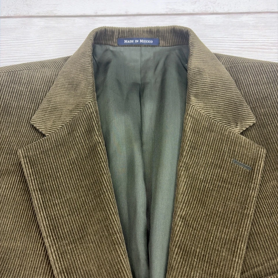 Lands' End Sport Coat Men's 46R Brown Corduroy Traditional Fit 2 Button FreeShip - Image 2 of 4