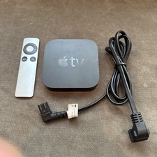 Apple TV 3rd Gen 8GB Black Wi-Fi Media Streamer with remote and cord - A1469
