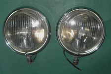 Hella Chrome Fog Lights Porsche 356 Pair Bumper Mount