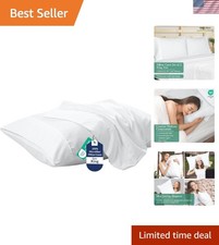 Soft  Cozy King Pillowcases Set of 2 - 20x40" Envelope Style - Stain Resistant
