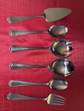 Oneida Seaward 6 Piece Serving Set. Excellent Condition. 56-6 Stainless Steel 