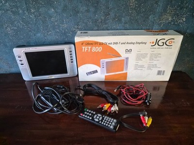 JGC TFT 800 Portable LCD TV 8'' DVB-T Analog TV Camping Fernseher OVP Fernbedienu
