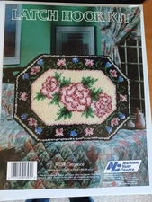 National Yarn Crafts Latch Hook Kit R854 Elegance NOS 20" x 27" Open Box