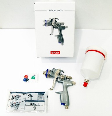 SATA jet 1000 B RP 1.6 GRAVITY FED SPRAY GUN 149310 w/ QCC reusable plastic cup
