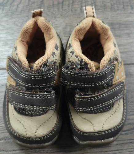 Baby Boy Nwot Faded Glory Size 1 Tan & Brown Cowboy Tennis Shoes - Picture 5 of 5