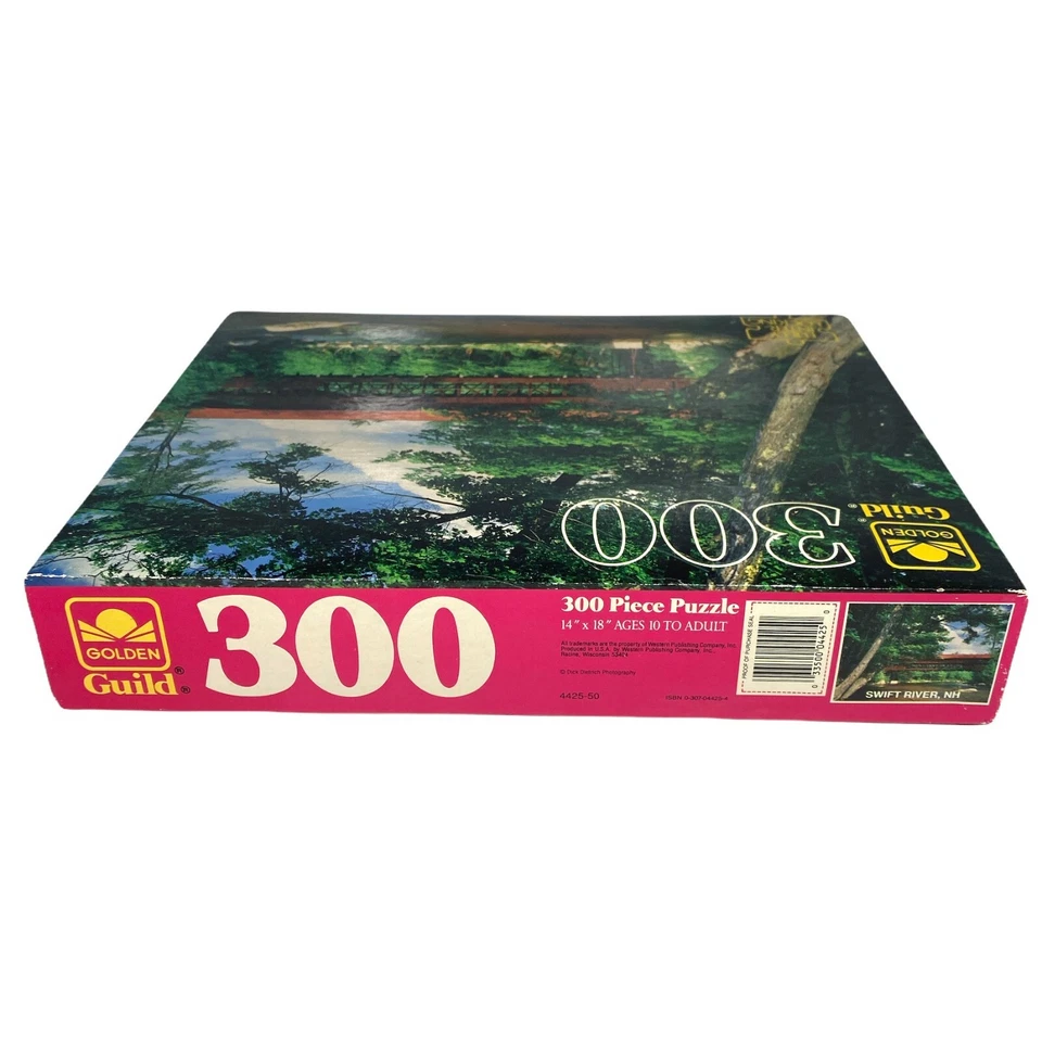 Rompecabezas de 300 piezas Golden Guild de colección PUENTE DE RÍO RÁPIDO NH nuevo ¡SELLADO! Foto 3 de 3