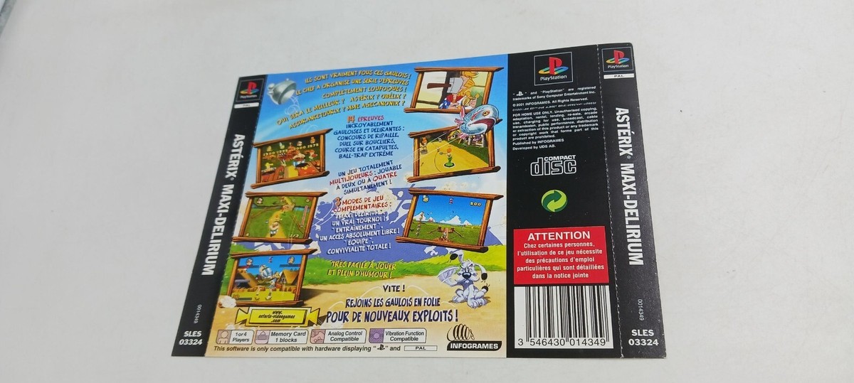 Astérix Maxi-Delirium - Jeu PC En Français - Bon état - Version PAL