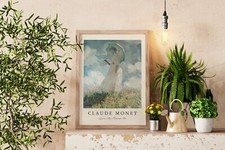 Claude Monet Woman with a Parasol, 1875 Poster Modern Home Decor