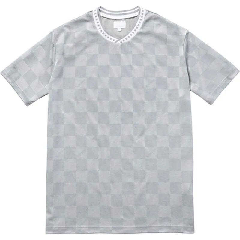 Supreme   à carreaux   Gris argenté   Maillot de football   Medium