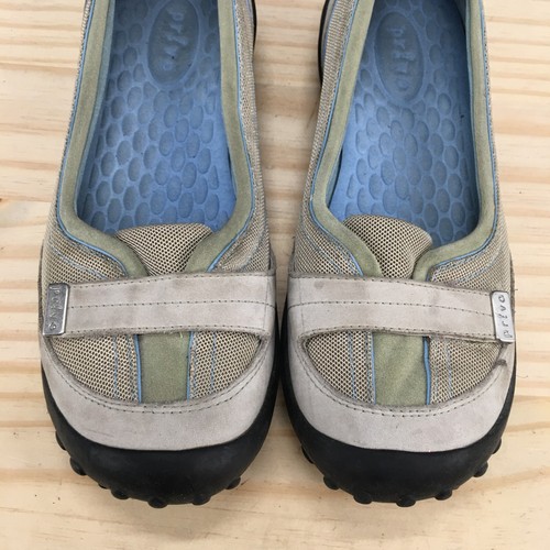 Privo By Clarks Shoes Womens 7.5 M Flats Slip On Gray Leather Casual Comfort - Picture 7 of 19