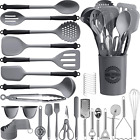 43Pcs Large Kitchen Utensils Set - Silicone Cooking Utensils Set, Dishwasher Saf