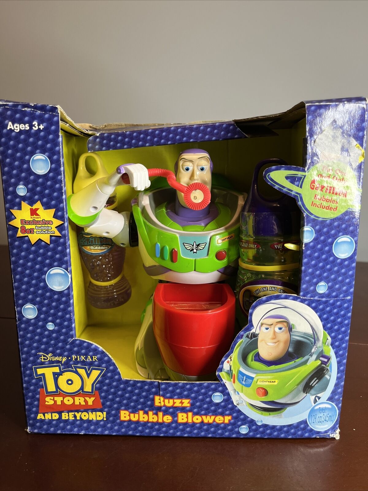 Toy Story Disney Buzz Bubble Blower W/Gazillion Bubbles Funrise Rare NOS