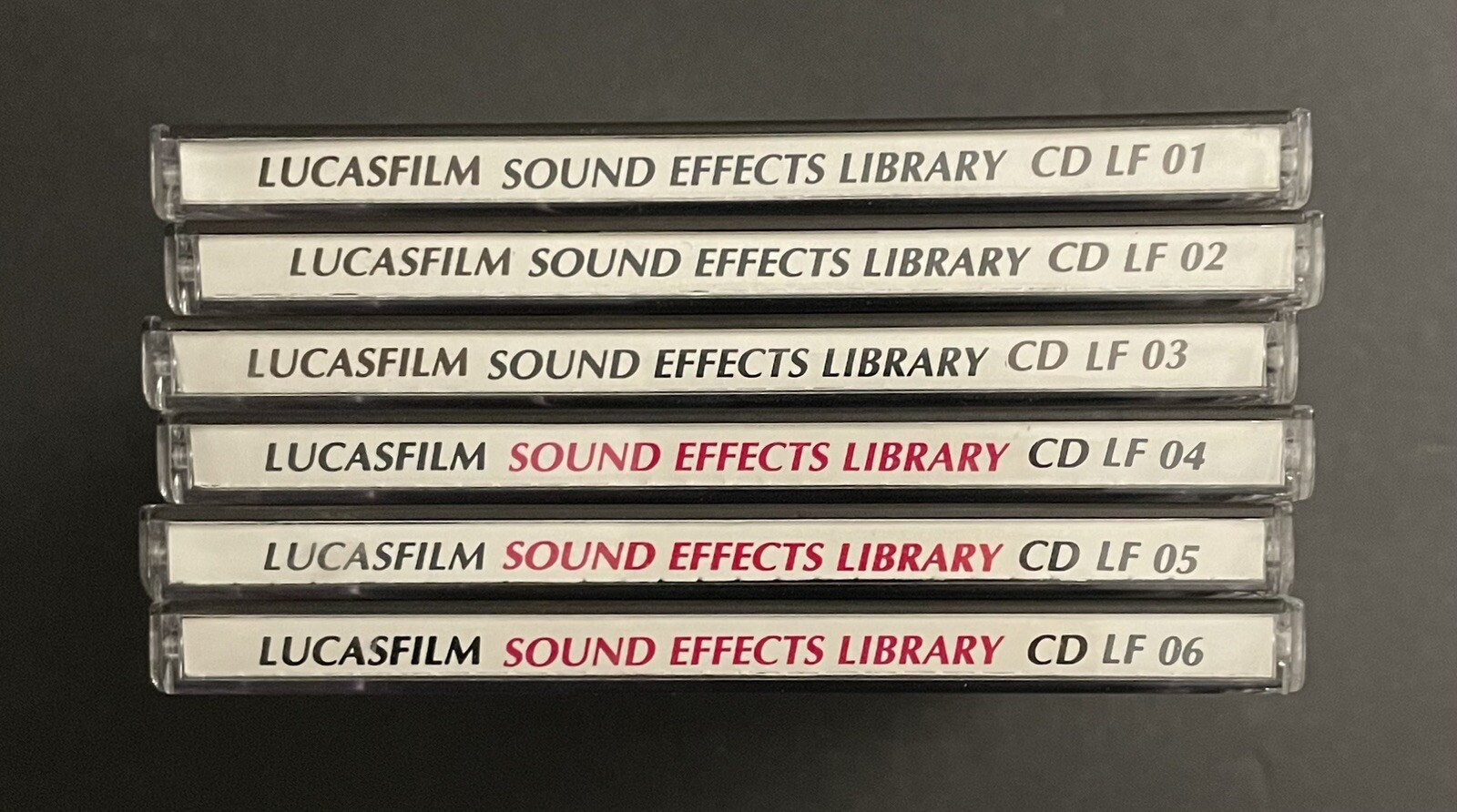 LUCASFILM SOUND EFFECTS LIBRARY Complete Six CD Set 1990 Rare Sound