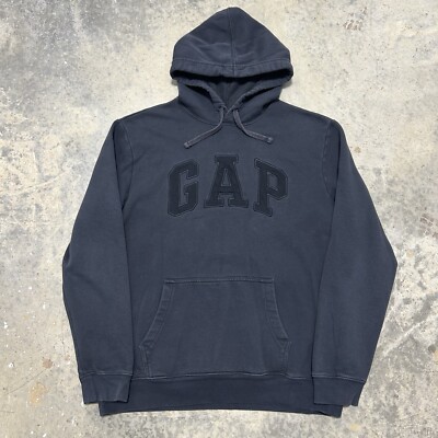 Vintage Y2K Gap Hoodie Black Size L