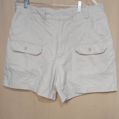 The Original Cascade Since 1833 Men's Shorts Size 36 Beige Khaki Flat Front