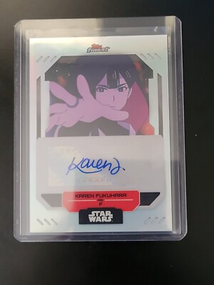 2023 TOPPS STAR WARS FINEST KAREN FUKUHARA AS F REFRACTOR AUTO CARD
