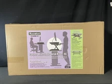 Rocelco R CADRB-46 46"W 5"-18"H Adjustable Corner Standing Desk Black New Sealed
