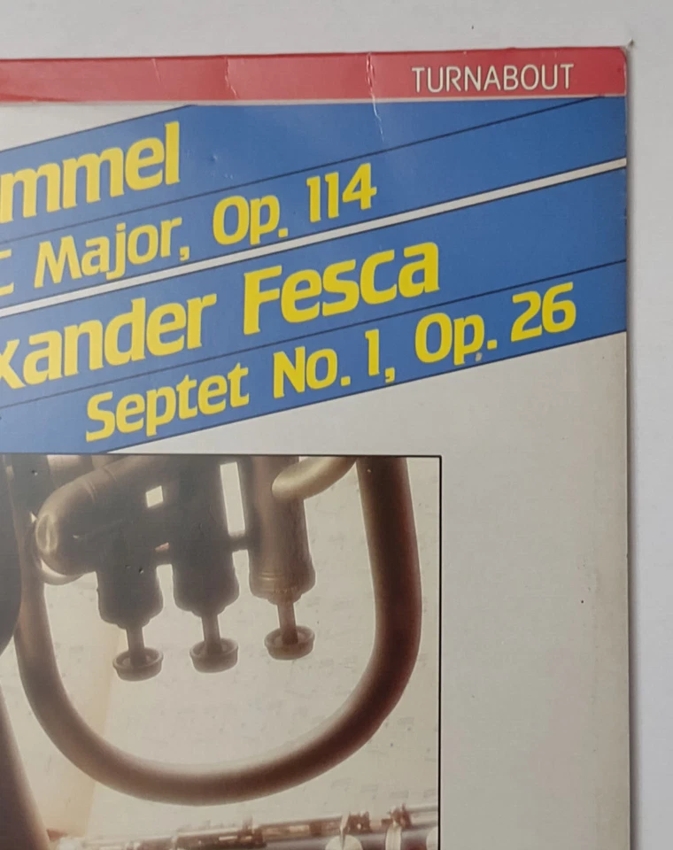 Johann Nepomuk Hummel Grand Military Septet in C Major, Op. 114 vinyl record Foto 3 de 4