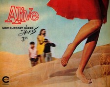 HANES Alive Spandex New Support Sheer Pantyhose 1960s Vari-Vue 3-D Picture