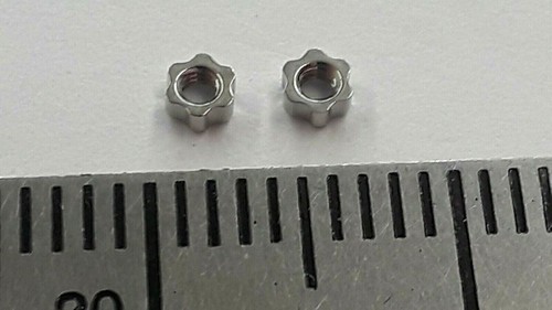 50 pair Cartier Ecrou etoile finition Platine. Silver screw nuts VA601604 - Picture 6 of 8