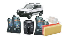 KIT TAGLIANDO FIAT PANDA 141 4x4 1980 2004 BENZINA OLIO MOTORE 10W40 FILTRO ARIA