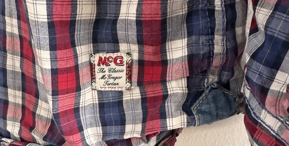 MCGREGOR New York 1921 Designer Long Sleeve Button Up Shirt Men