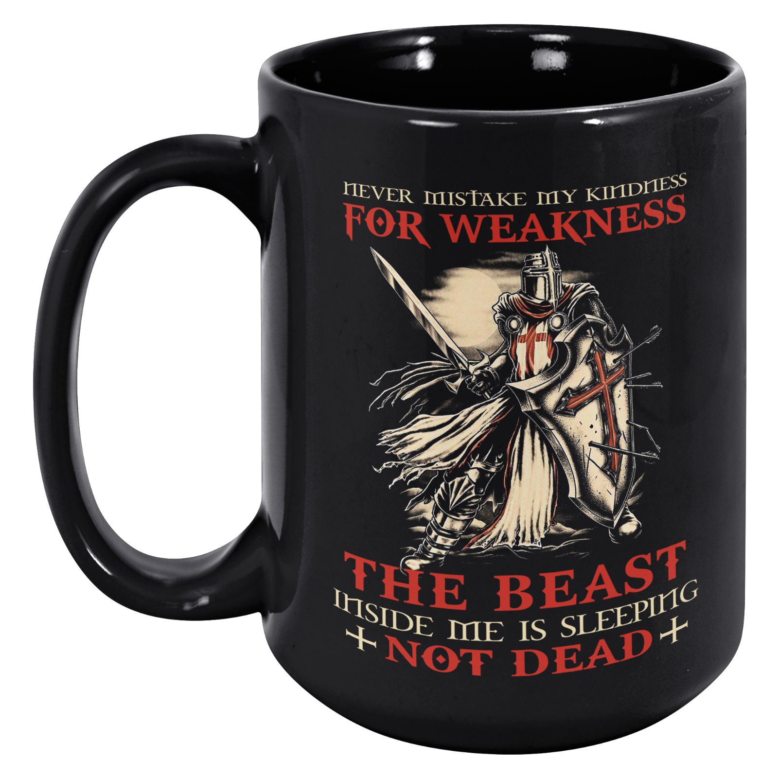 Christian Knight Templar Warrior Of Christ Crusader for Christian Coffee Mug Cup-image