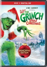 Dr. Seuss' How the Grinch Stole Christmas Grinchmas Edition  DVD, 2000 NEW