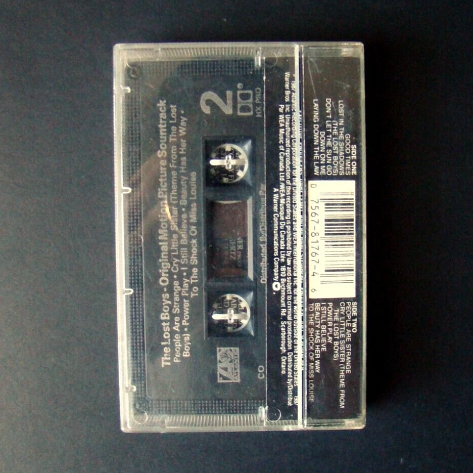 The Lost Boys Original Película Banda Sonora Cassette 1987 Raro Difícil de Encontrar Años 80 Foto 2 de 2