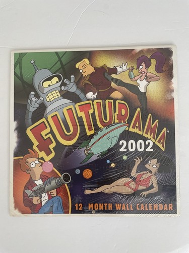 Futurama 2002 calendar Sealed New Vintage Rare - Picture 1 of 6