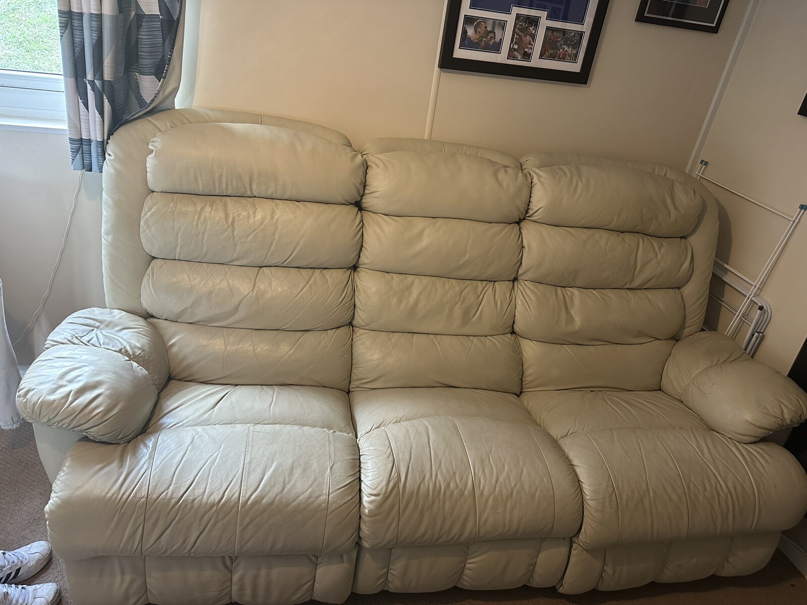 used leather reclining sofas 2 3 seater eBay