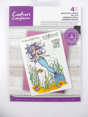 Beautiful Friend - Crafter's Companion - Photopolymer Stamp - 4.1'' x 5.8''
