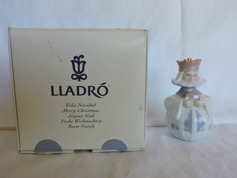 Lladro King Melchor Christmas Ornament with Original Box