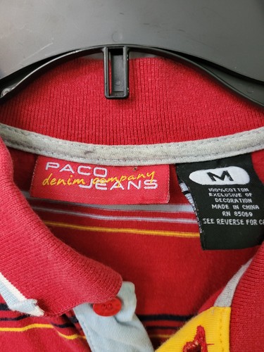 Vtg Paco Denim Company Jeans Tee Shirt, Sz M Skateboarding Graphic Print - Picture 2 of 4