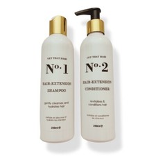 HAIR EXTENSION SHAMPOO AND CONDITIONER,  2*250ml, Vegan , made in UK
