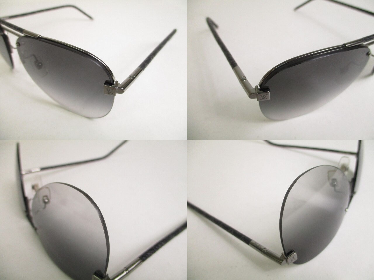 Auth LOUIS VUITTON Monogram Eclipse Eye Wear Cloc… - image 3