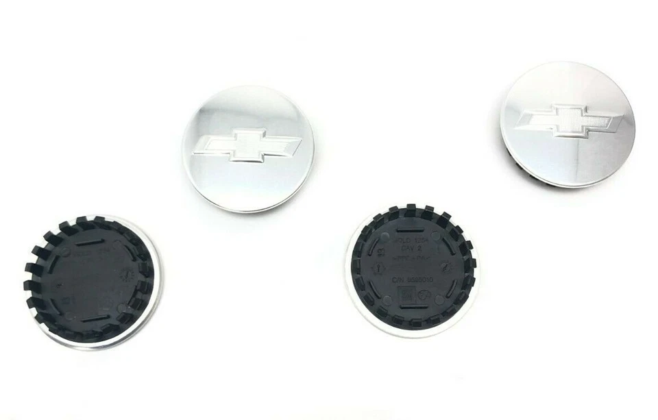 通用 2016 - 2019 年雪佛兰科迈罗拉丝银色中心盖带徽标套装 84339342 — 第 2/4 张图片