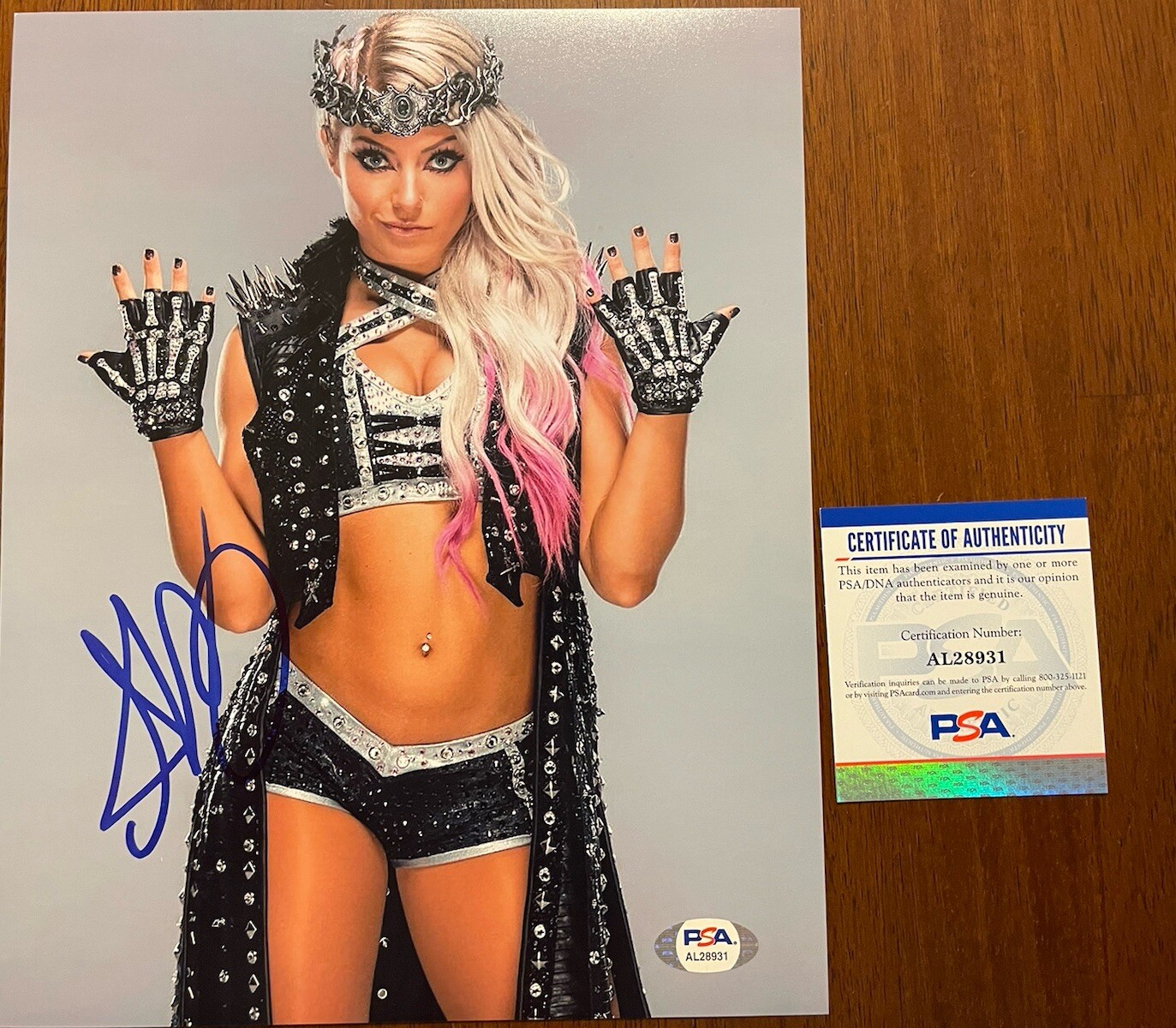 Alexa Bliss WWE Wrestling Autographed Auto Signed 8×10 Photo PSA