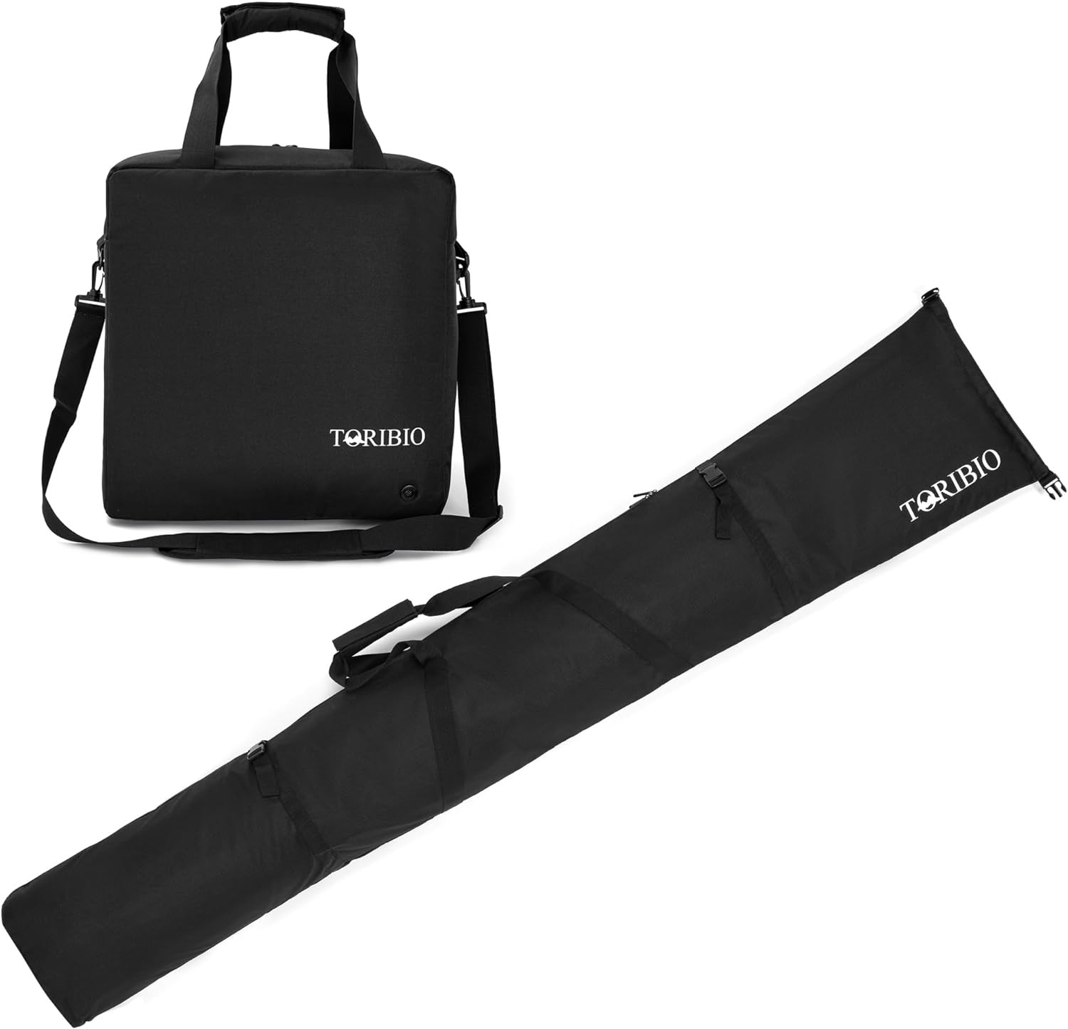 Padded Ski Bag and Ski Boot Bag Combo for Air Travel, Snowboard Bag Ski Case Sno