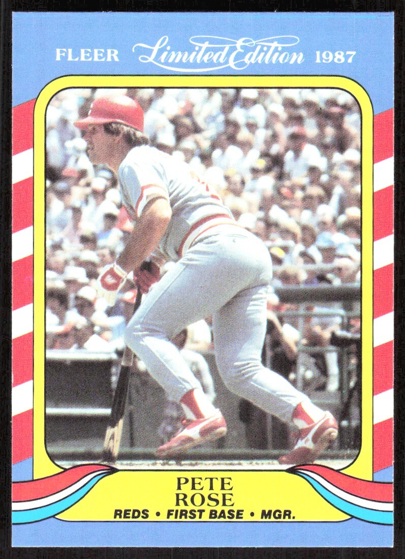 【5月】ペリロコ 1987 1099D Fleer Limited Edition Pete Rose Cincinnati Reds #36 | eBay