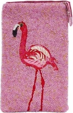 Bamboo Trading Company Flamingo Cell Phone or Club Bag with a separate