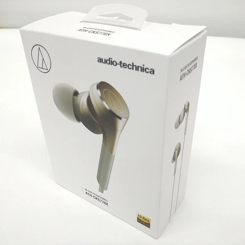 audio-technica ATH-CKS770X Hi-Res Earphone SOLID BASS Champagne Gold New