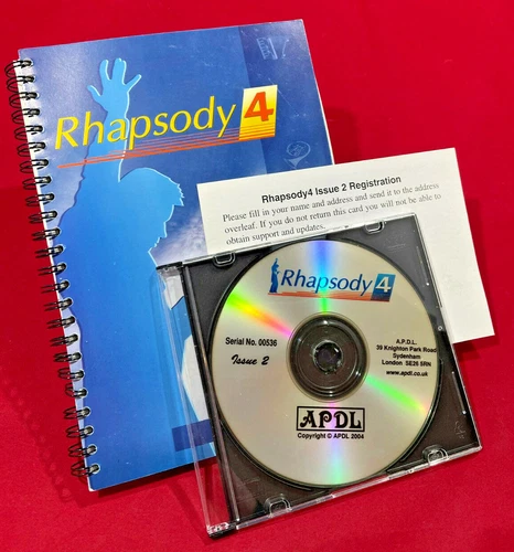 Rhapsody 4 Logiciel & Manuel pour Acorn Risc OS Ordinateurs