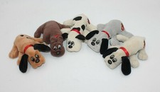 Lot of 5 Vintage Tonka Pound Puppies 1986 Tonka Small 8" Puppy Dog Spotted Brown