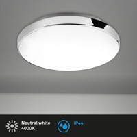 Briloner Malbona Led Deckenleuchte Bad, IP44 Spritzwasserschutz, NeutralweißEs L